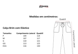 Calça de Brim C/ Elástico