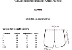 Calção Feminino de Futebol